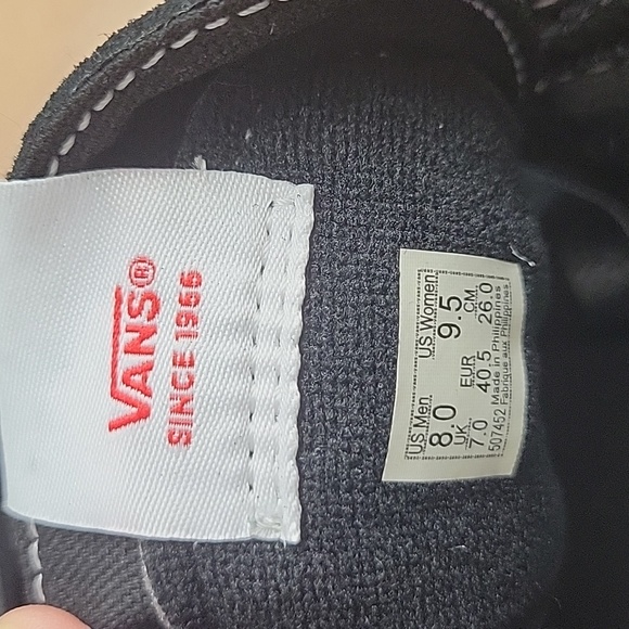 Van's SK8-Hi Flame in the box no lid authentic uper textile and leather. - Picture 13 of 16